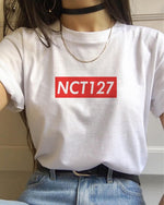 Load image into Gallery viewer, Multiple K-pop Blackpink Ateez T Shirt Women TXT Twice Tshirt Kpop Boy with Luv Tees T-shirt Female Nct127

