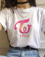 Load image into Gallery viewer, Multiple K-pop Blackpink Ateez T Shirt Women TXT Twice Tshirt Kpop Boy with Luv Tees T-shirt Female Nct127
