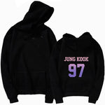 Load image into Gallery viewer, 2019 KPOP hoodies Number letter Bangtan Boys hoody Love Self Key  Jung Kook V SUGA JIMIN JHOPE RM  harajuku kpop hoody top
