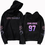 Load image into Gallery viewer, 2019 KPOP hoodies Number letter Bangtan Boys hoody Love Self Key  Jung Kook V SUGA JIMIN JHOPE RM  harajuku kpop hoody top
