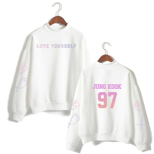 suga 93 loveyourself bangtan sweatshirt love yourself rapmonster 94 Women's sweatshirt harajuku kpop bangtan Hope World Poc