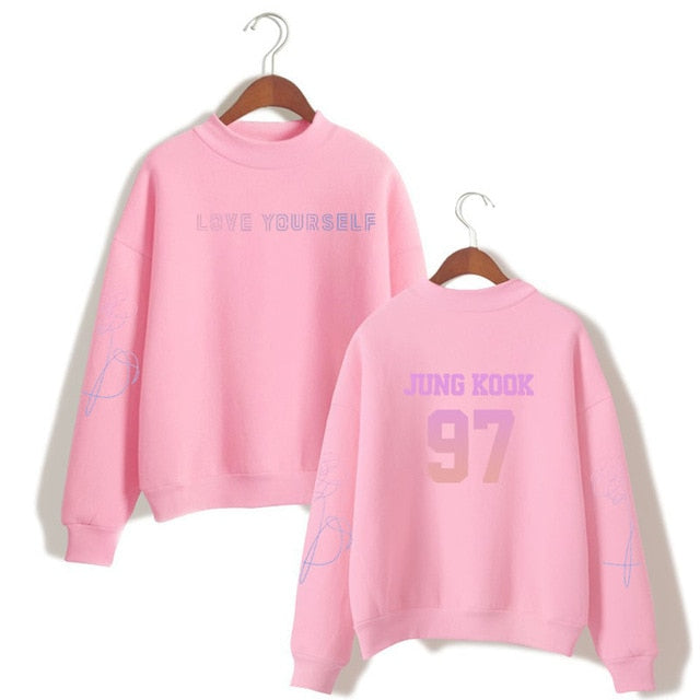 suga 93 loveyourself bangtan sweatshirt love yourself rapmonster 94 Women's sweatshirt harajuku kpop bangtan Hope World Poc