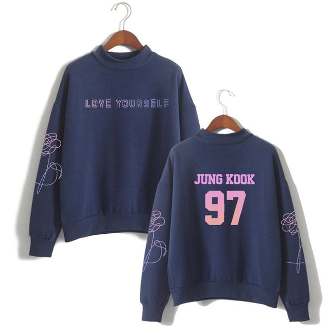 suga 93 loveyourself bangtan sweatshirt love yourself rapmonster 94 Women's sweatshirt harajuku kpop bangtan Hope World Poc