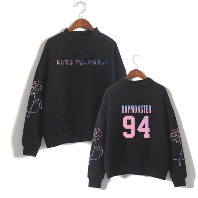 suga 93 loveyourself bangtan sweatshirt love yourself rapmonster 94 Women's sweatshirt harajuku kpop bangtan Hope World Poc