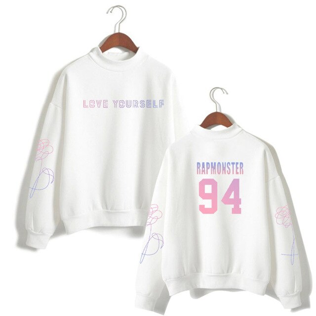 suga 93 loveyourself bangtan sweatshirt love yourself rapmonster 94 Women's sweatshirt harajuku kpop bangtan Hope World Poc