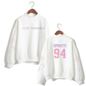 suga 93 loveyourself bangtan sweatshirt love yourself rapmonster 94 Women's sweatshirt harajuku kpop bangtan Hope World Poc