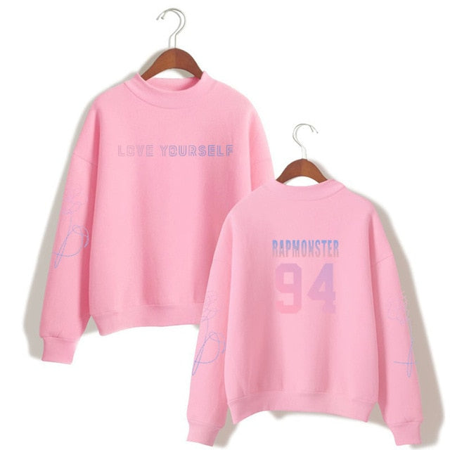 suga 93 loveyourself bangtan sweatshirt love yourself rapmonster 94 Women's sweatshirt harajuku kpop bangtan Hope World Poc