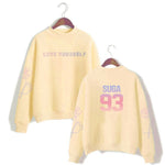 Load image into Gallery viewer, suga 93 loveyourself bangtan sweatshirt love yourself rapmonster 94 Women&#39;s sweatshirt harajuku kpop bangtan Hope World Poc
