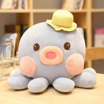 Load image into Gallery viewer, Lovely Creative Cute Cartoon Plush Octopus Hat Dressed Colorful Aquatic Animals Pink Yellow Blue Kawaii Plushie Family Kids Gift
