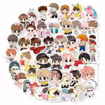 Load image into Gallery viewer, 50PCS Korean Kpop Bangtan Boys Stickers for Laptop Skateboard Home Decoration Car Scooter Decal Sticker Toy for Children
