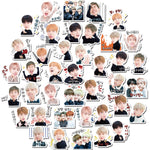 Load image into Gallery viewer, 50PCS Korean Kpop Bangtan Boys Stickers for Laptop Skateboard Home Decoration Car Scooter Decal Sticker Toy for Children
