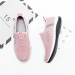 Load image into Gallery viewer, Women Flat Shoes Knit Woman Casual Slip On Vulcanized Shoes Female Mesh Soft Breathable Women's Footwear For Ladies Sneaker
