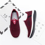 Load image into Gallery viewer, Women Flat Shoes Knit Woman Casual Slip On Vulcanized Shoes Female Mesh Soft Breathable Women's Footwear For Ladies Sneaker
