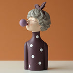 Load image into Gallery viewer, Bubble Girl Modern Sweet Young Girl figurines Resin Art Wedding Birthday Home Decoration Accessories Fairy Gift table top décor
