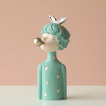 Load image into Gallery viewer, Bubble Girl Modern Sweet Young Girl figurines Resin Art Wedding Birthday Home Decoration Accessories Fairy Gift table top décor
