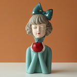 Load image into Gallery viewer, Bubble Girl Modern Sweet Young Girl figurines Resin Art Wedding Birthday Home Decoration Accessories Fairy Gift table top décor
