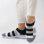 Load image into Gallery viewer, Vulcanized Shoes Sneakers Women Trainers Knitted Sneakers Ladies Slip-on Sock Shoes Sparkly Crystal Zapatillas Mujer Casual
