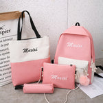 Load image into Gallery viewer, Litthing 4Pcs/set Women School Backpacks Schoolbag For Teenagers Girls Student Book Bag Boys Satchel Bolsas Mochilas Sac A Dos
