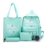 Load image into Gallery viewer, Litthing 4Pcs/set Women School Backpacks Schoolbag For Teenagers Girls Student Book Bag Boys Satchel Bolsas Mochilas Sac A Dos

