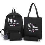Load image into Gallery viewer, Litthing 4Pcs/set Women School Backpacks Schoolbag For Teenagers Girls Student Book Bag Boys Satchel Bolsas Mochilas Sac A Dos

