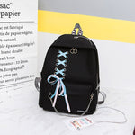 Load image into Gallery viewer, 2019 Chain Canvas female book bag backpack 5pcs/set schoolbag school bag travel pack fashion Tassel women teenage teenagers girl
