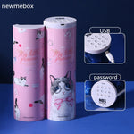 Load image into Gallery viewer, Translucent Quicksand Pencil Case Kawaii NBX Solar Calculator Pencil Box Estojo Escolar School Supplies Password Estuche Escolar
