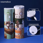 Load image into Gallery viewer, Translucent Quicksand Pencil Case Kawaii NBX Solar Calculator Pencil Box Estojo Escolar School Supplies Password Estuche Escolar
