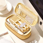 Load image into Gallery viewer, Stationery Canvas Pencil Case Double Layer Large Capacity Pencil Box Cute Pencilcase For Kids Boys Pen Box School Supplies
