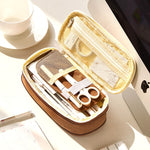 Load image into Gallery viewer, Stationery Canvas Pencil Case Double Layer Large Capacity Pencil Box Cute Pencilcase For Kids Boys Pen Box School Supplies
