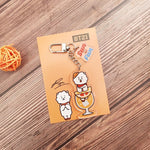 Load image into Gallery viewer, KPOP Acrylic Pendent Keychain Korean Band Cute Animal Figure Acrylic Pendent Keyring Accessories
