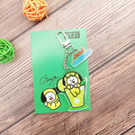 Load image into Gallery viewer, KPOP Acrylic Pendent Keychain Korean Band Cute Animal Figure Acrylic Pendent Keyring Accessories
