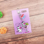 Load image into Gallery viewer, KPOP Acrylic Pendent Keychain Korean Band Cute Animal Figure Acrylic Pendent Keyring Accessories

