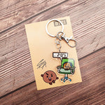 Load image into Gallery viewer, KPOP Acrylic Pendent Keychain Korean Band Cute Animal Figure Acrylic Pendent Keyring Accessories
