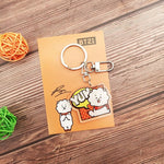 Load image into Gallery viewer, KPOP Acrylic Pendent Keychain Korean Band Cute Animal Figure Acrylic Pendent Keyring Accessories
