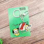 Load image into Gallery viewer, KPOP Acrylic Pendent Keychain Korean Band Cute Animal Figure Acrylic Pendent Keyring Accessories
