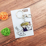 Load image into Gallery viewer, KPOP Acrylic Pendent Keychain Korean Band Cute Animal Figure Acrylic Pendent Keyring Accessories
