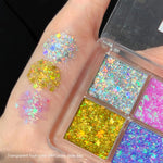 Load image into Gallery viewer, 4 Colors Cute Glitter Pearlescent Eyeshadow Pallete Shimmer Waterproof Big Sequin Diamond Shadows Palette Make Up Eye Shadow
