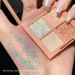 Load image into Gallery viewer, 4 Colors Cute Glitter Pearlescent Eyeshadow Pallete Shimmer Waterproof Big Sequin Diamond Shadows Palette Make Up Eye Shadow
