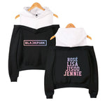 Load image into Gallery viewer, Blackpink Kpop Hoodies Sexy Off Shoulder Sweatshirts Women Team Member Oversized Sweatshirt Girl Group Black Pink Clothes
