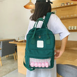 Load image into Gallery viewer, School Backpack Women 2020 New Female Cute Cartoon Transparent Students Schoolbag Shoulder Bags Fashion Canvas Backpacks Bag
