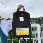 Load image into Gallery viewer, School Backpack Women 2020 New Female Cute Cartoon Transparent Students Schoolbag Shoulder Bags Fashion Canvas Backpacks Bag
