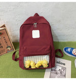 Load image into Gallery viewer, School Backpack Women 2020 New Female Cute Cartoon Transparent Students Schoolbag Shoulder Bags Fashion Canvas Backpacks Bag
