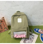 Load image into Gallery viewer, School Backpack Women 2020 New Female Cute Cartoon Transparent Students Schoolbag Shoulder Bags Fashion Canvas Backpacks Bag
