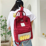 Load image into Gallery viewer, School Backpack Women 2020 New Female Cute Cartoon Transparent Students Schoolbag Shoulder Bags Fashion Canvas Backpacks Bag
