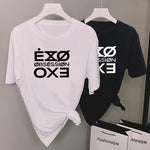 Load image into Gallery viewer, Fashion Letter Printed Tshirt Women Kpop Exo Obsession T-Shirt Casual Short Sleeve Tee Shirt Tops Unisex Fasns Clothes
