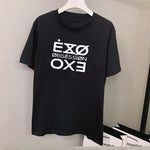 Load image into Gallery viewer, Fashion Letter Printed Tshirt Women Kpop Exo Obsession T-Shirt Casual Short Sleeve Tee Shirt Tops Unisex Fasns Clothes
