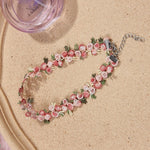 Load image into Gallery viewer, Korea Boho Flower Charms Chian Necklace Choker for Women Girl Harajuku Collars Cute Daisy Fabric Lace Jewelry

