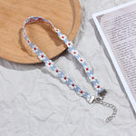 Load image into Gallery viewer, Korea Boho Flower Charms Chian Necklace Choker for Women Girl Harajuku Collars Cute Daisy Fabric Lace Jewelry
