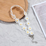 Load image into Gallery viewer, Korea Boho Flower Charms Chian Necklace Choker for Women Girl Harajuku Collars Cute Daisy Fabric Lace Jewelry

