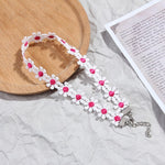 Load image into Gallery viewer, Korea Boho Flower Charms Chian Necklace Choker for Women Girl Harajuku Collars Cute Daisy Fabric Lace Jewelry
